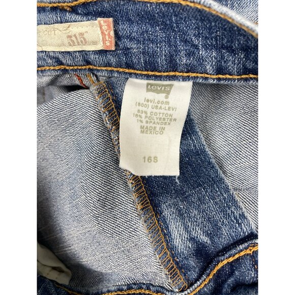 Levi's 515 Boot Cut Jeans Womens 16S Mid Rise Light Wash Y2K - Picture 4 of 8